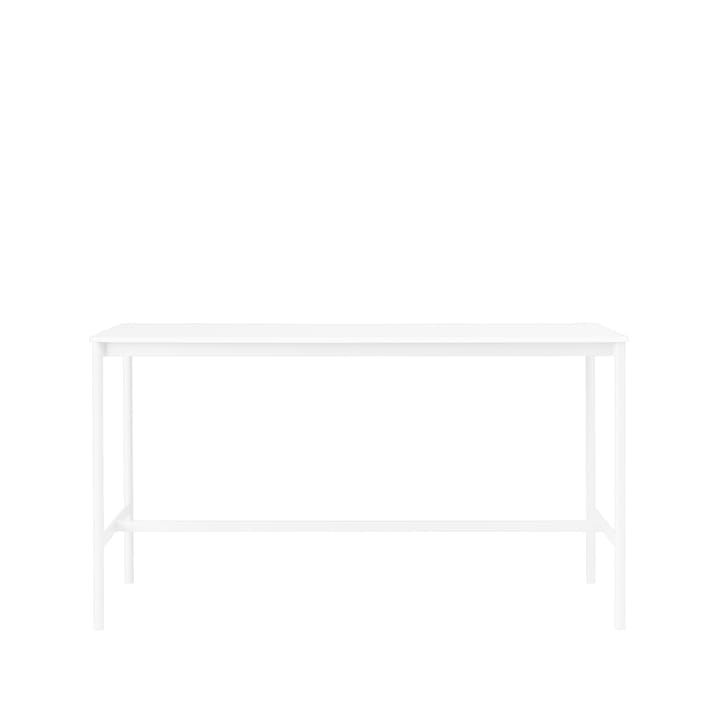 Mesa de bar Base High - White laminate, base blanca, borde de abs, w85 l190 h105 - Muuto