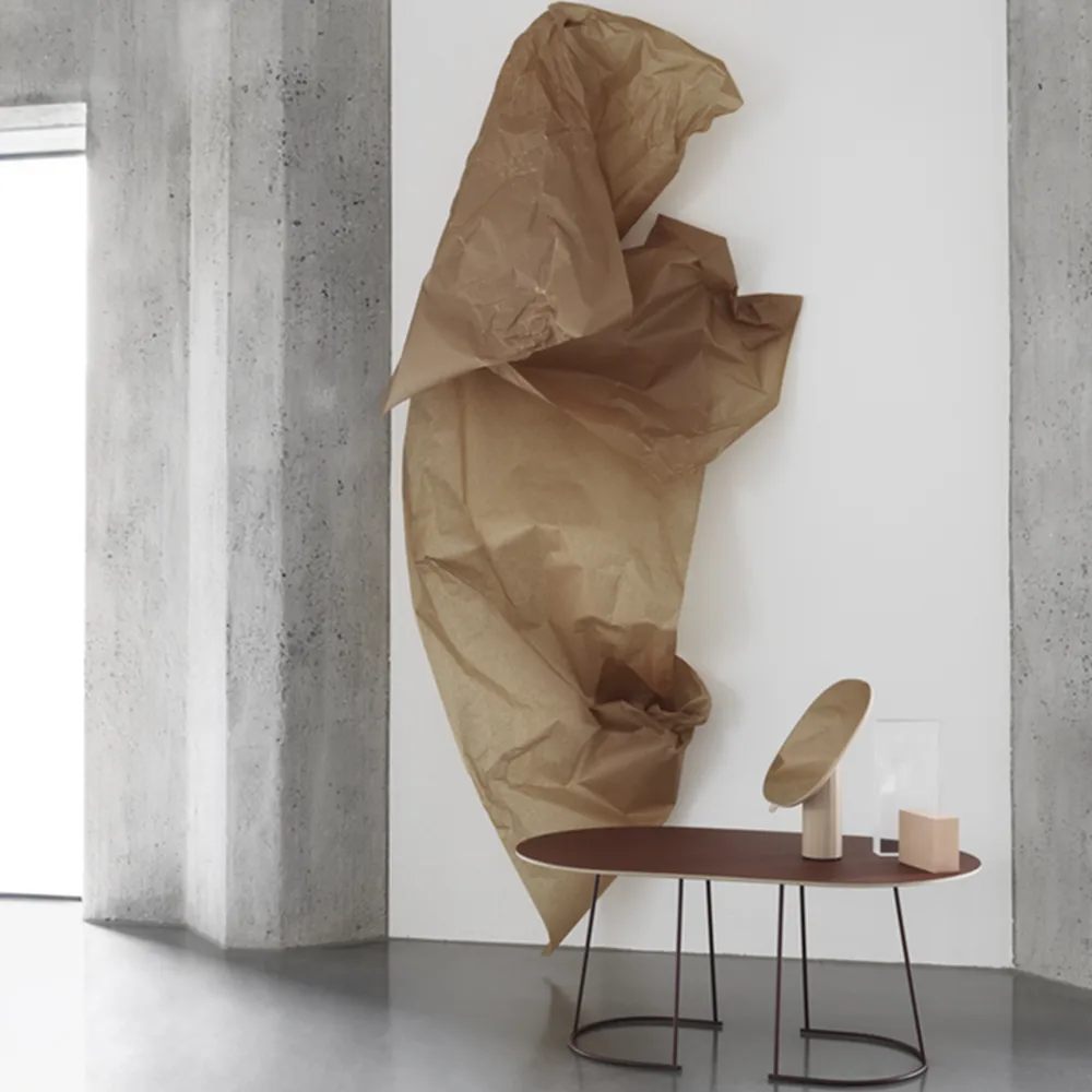 Mesa de centro Airy ovalada, Grey, nanolaminado, large Muuto