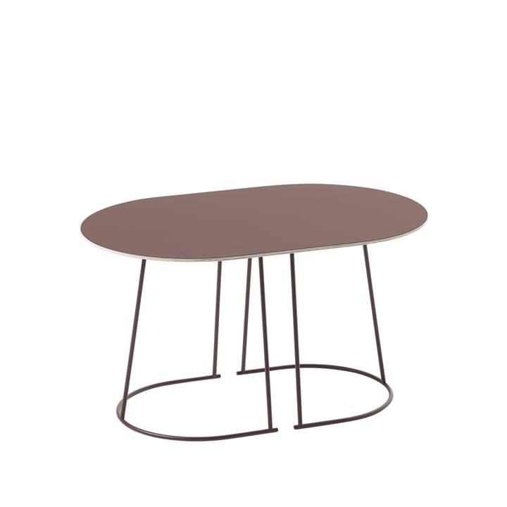 Mesa de centro Airy ovalada - Plum, nanolaminado, small - Muuto