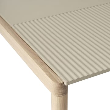 Mesa de centro Couple 1 Plain-1 Wavy 80x84x40 cm - Sand-oak - Muuto