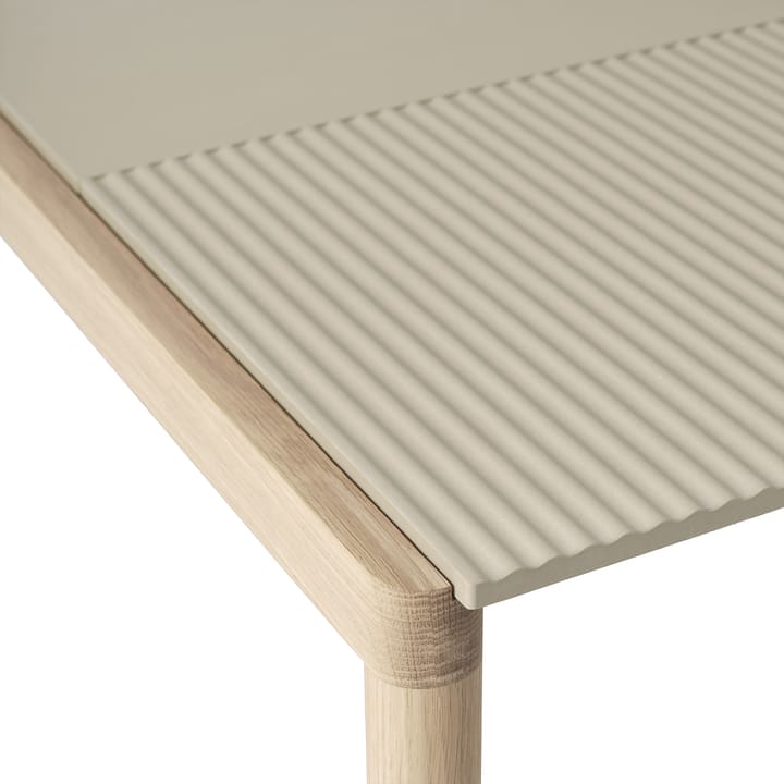 Mesa de centro Couple 1 Plain-1 Wavy 80x84x40 cm, Sand-oak Muuto