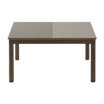Mesa de centro Couple 1 Plain-1 Wavy 80x84x40 cm - Taupe-dark oiled oak - Muuto