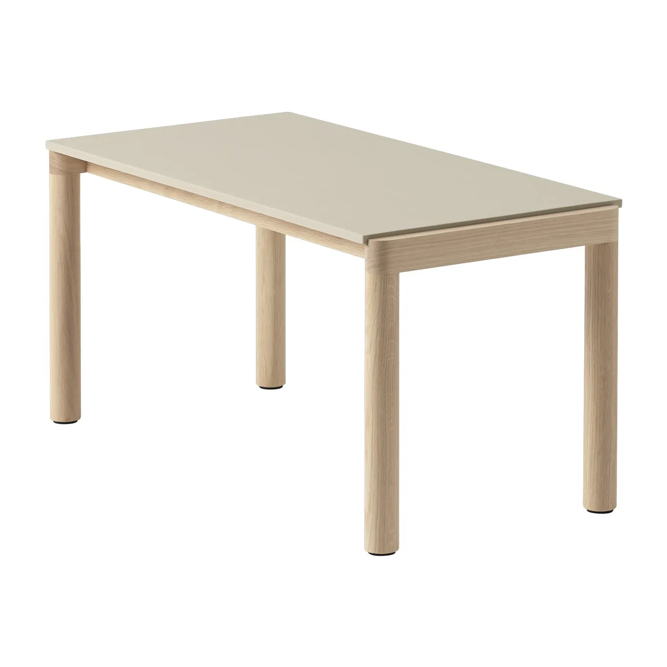 Mesa de centro Couple 1 Plain 40x84x40 cm, Sand-oak Muuto