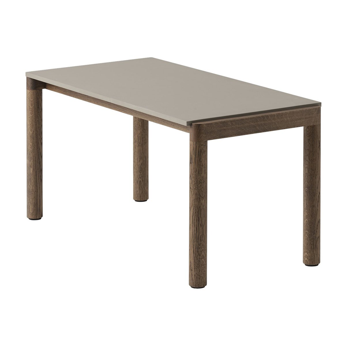 Muuto Mesa de centro Couple 1 Plain 40x84x40 cm Taupe-dark oiled oak