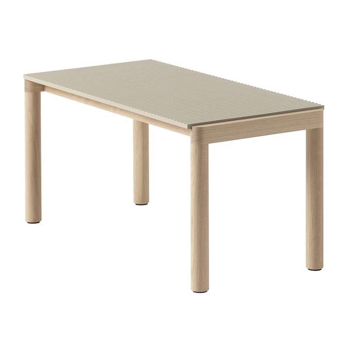 Mesa de centro Couple 1 Wavy 40x84x40 cm - Sand-oak - Muuto