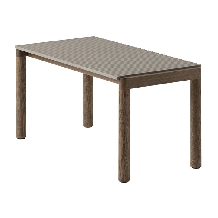 Mesa de centro Couple 1 Wavy 40x84x40 cm - Taupe-dark oiled oak - Muuto