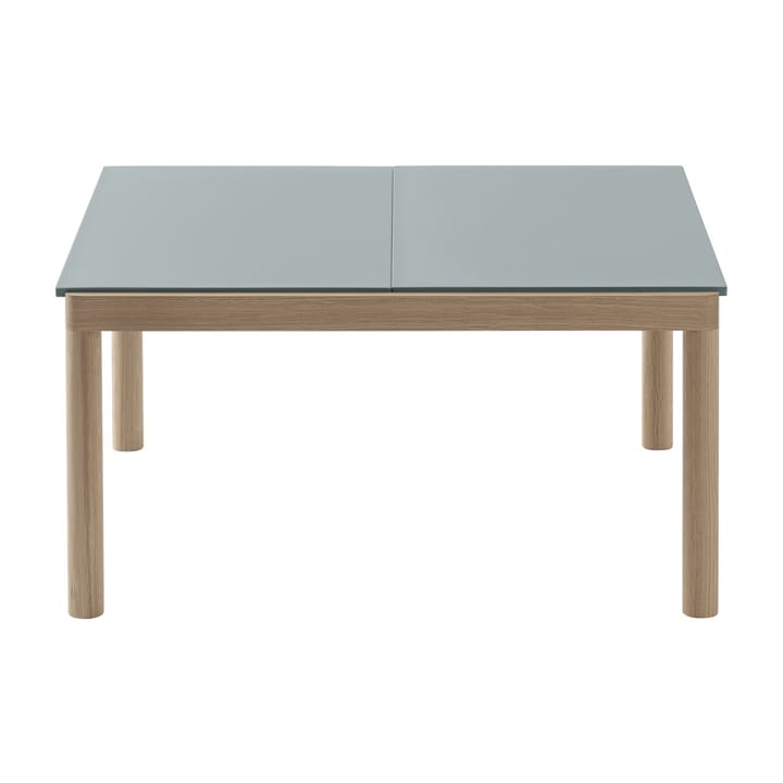 Mesa de centro Couple 2 Plain 80x84x40 cm, Pale blue-oak Muuto