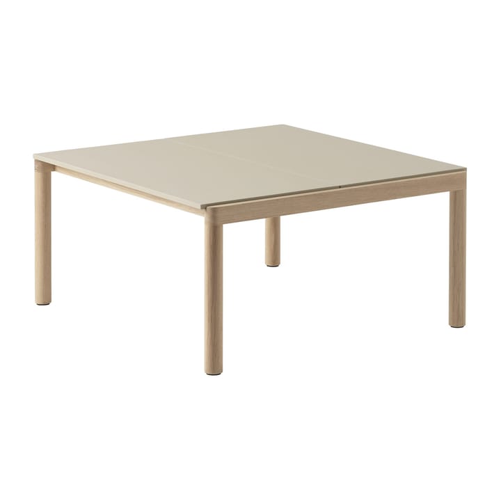 Mesa de centro Couple 2 Plain 80x84x40 cm - Sand-oak - Muuto