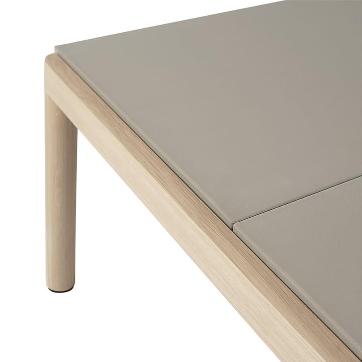 Mesa de centro Couple 2 Plain 80x84x40 cm, Taupe-oak Muuto