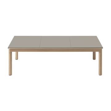 Mesa de centro Couple 3 Plain 120x84x35 cm - Taupe-oak - Muuto