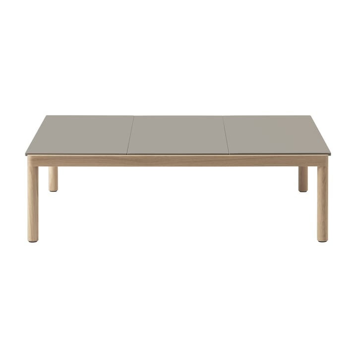 Mesa de centro Couple 3 Plain 120x84x35 cm, Taupe-oak Muuto