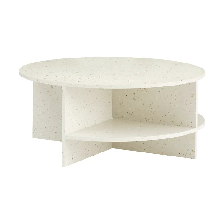 Mesa de centro Halves  - Blanco roto-terrazo, Ø85 cm - Muuto