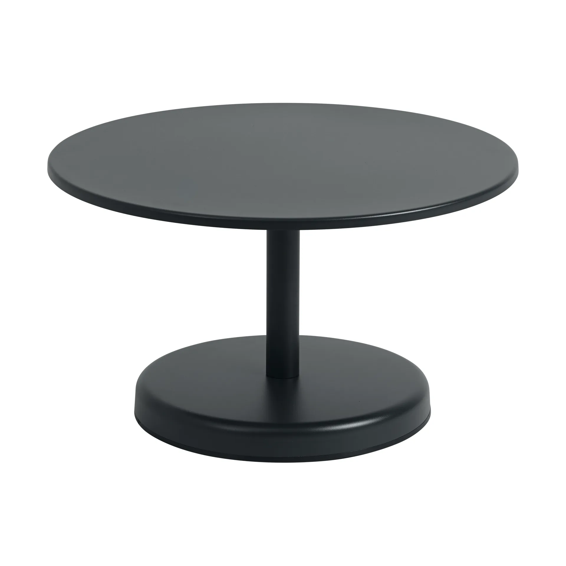 Mesa de centro Linear Steel, Antracita negro, Ø70×40 cm Muuto