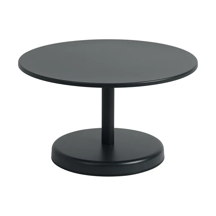 Mesa de centro Linear Steel - Antracita negro, Ø70×40 cm - Muuto
