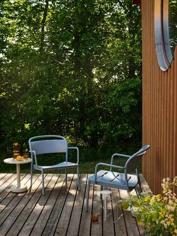 Mesa de centro Linear Steel - Gris, Ø42 × 47 cm - Muuto