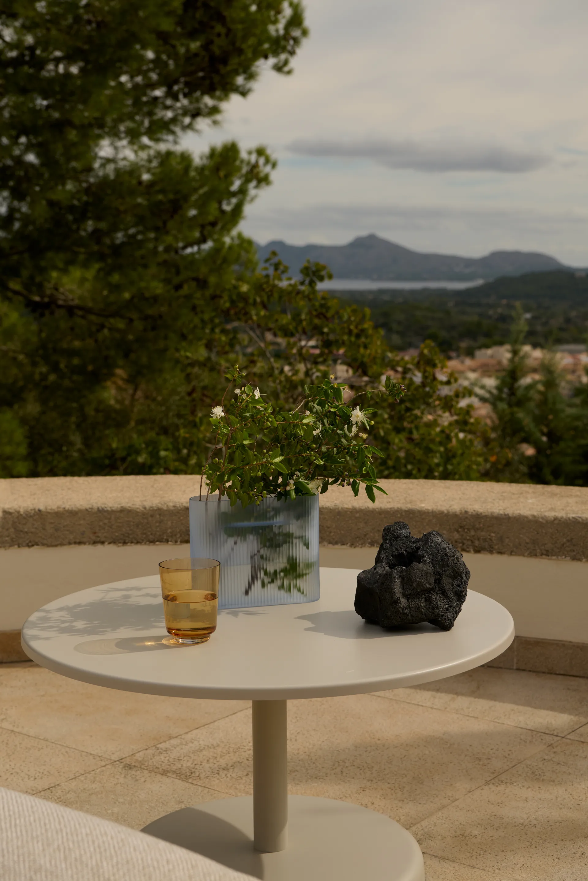 Mesa de centro Linear Steel, Gris, Ø70 × 40 cm Muuto