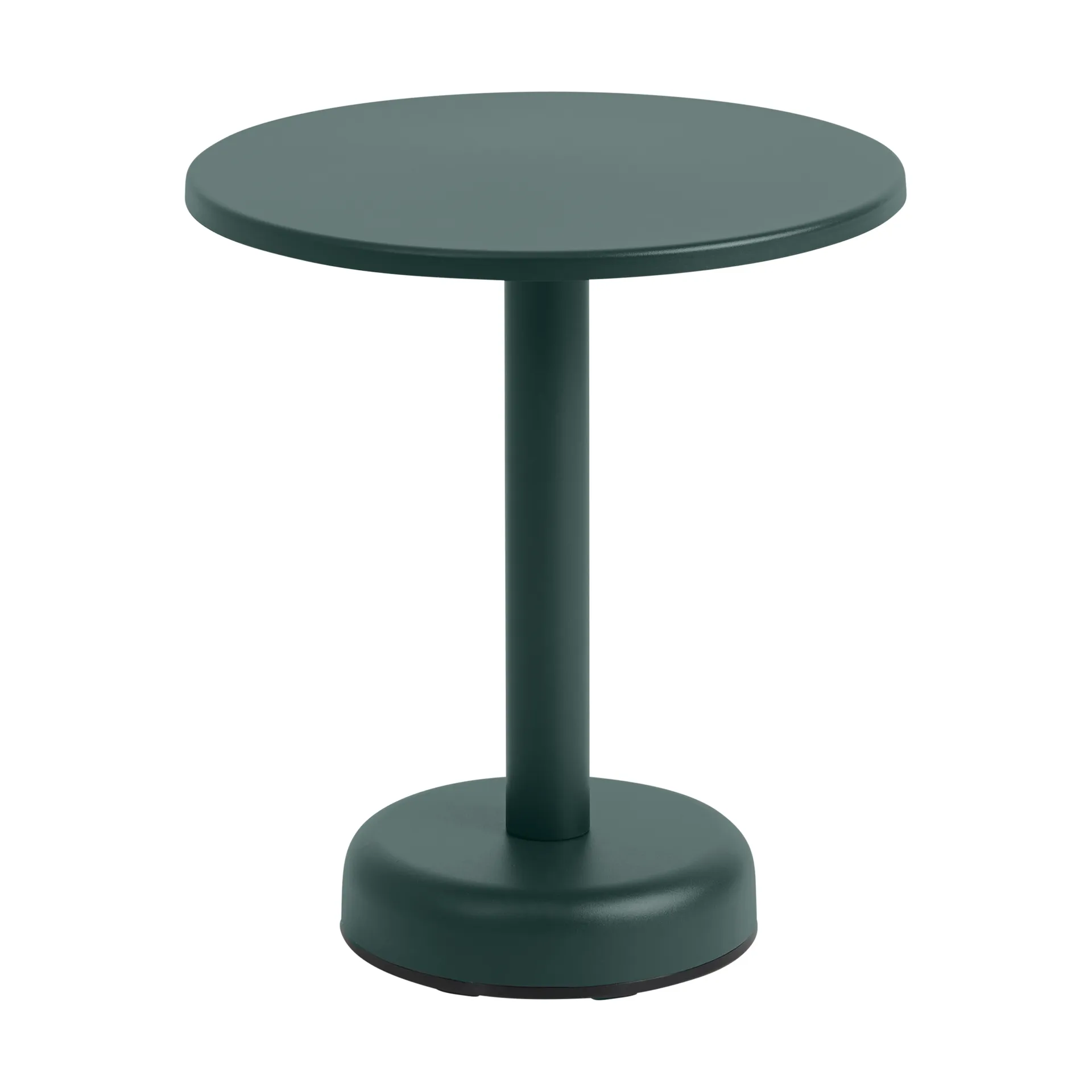 Mesa de centro Linear Steel, Verde oscuro, Ø42 × 47 cm Muuto