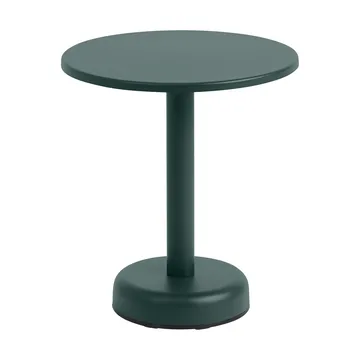 Mesa de centro Linear Steel - Verde oscuro, Ø42 × 47 cm - Muuto
