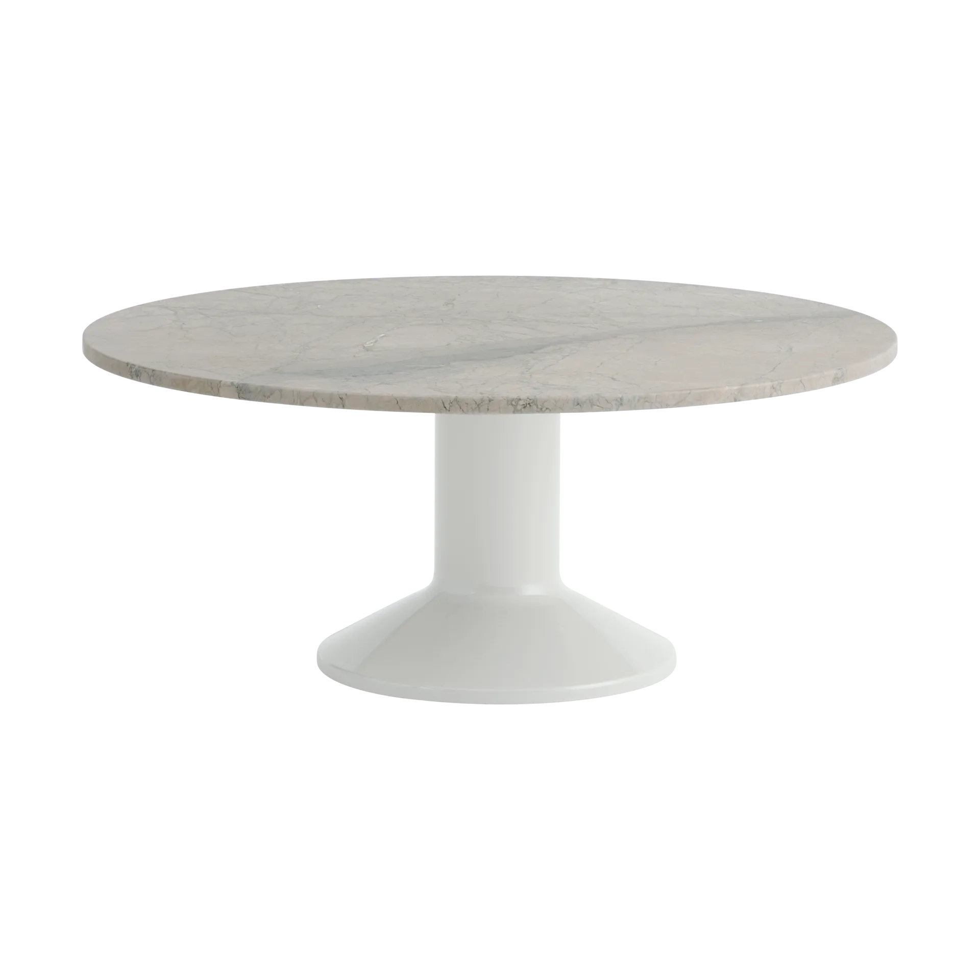 Mesa de centro Midst, Grey marble-grey, Ø90 cm Muuto
