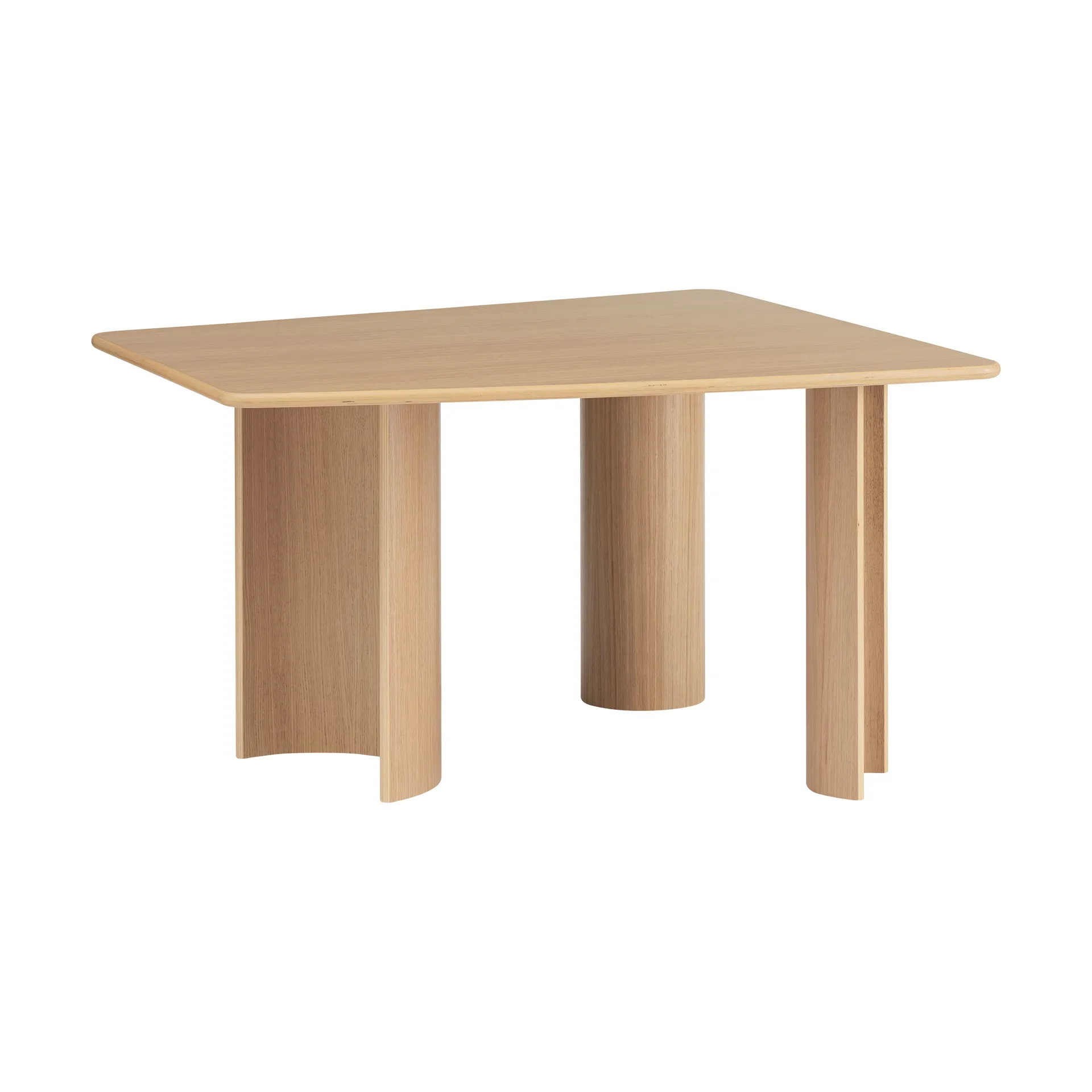 Mesa de comedor Re-norm, Chapa de roble lacada, 130x120 cm Muuto