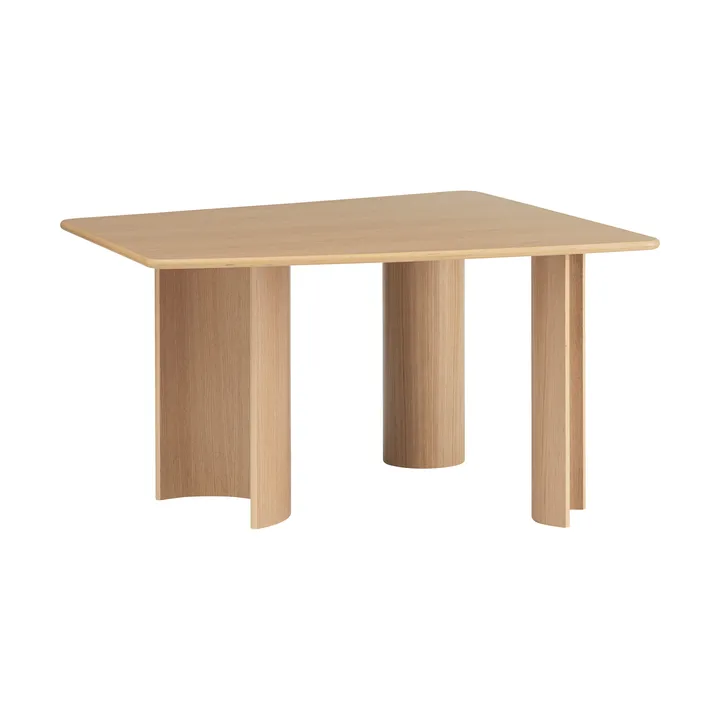 Mesa de comedor Re-norm - Chapa de roble lacada, 130x120 cm - Muuto