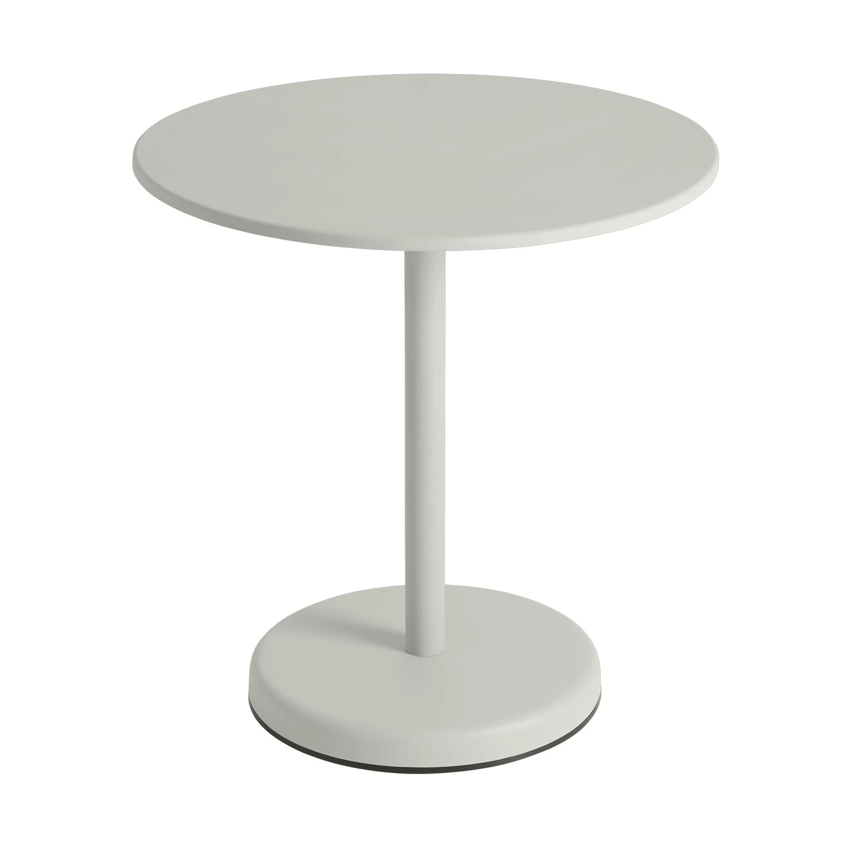 Mesa Linear steel café table V2 Ø70 cm Grey Muuto
