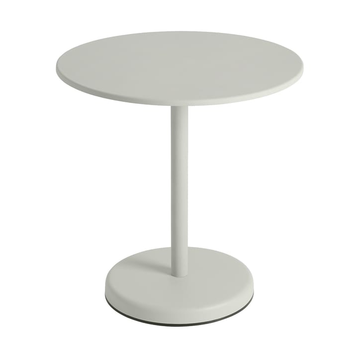 Mesa Linear steel café table V2 Ø70 cm Grey - undefined - Muuto