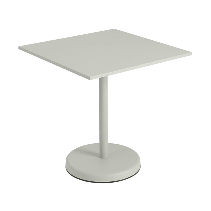Mesa Linear steel café table V2 70x70 cm Grey - undefined - Muuto