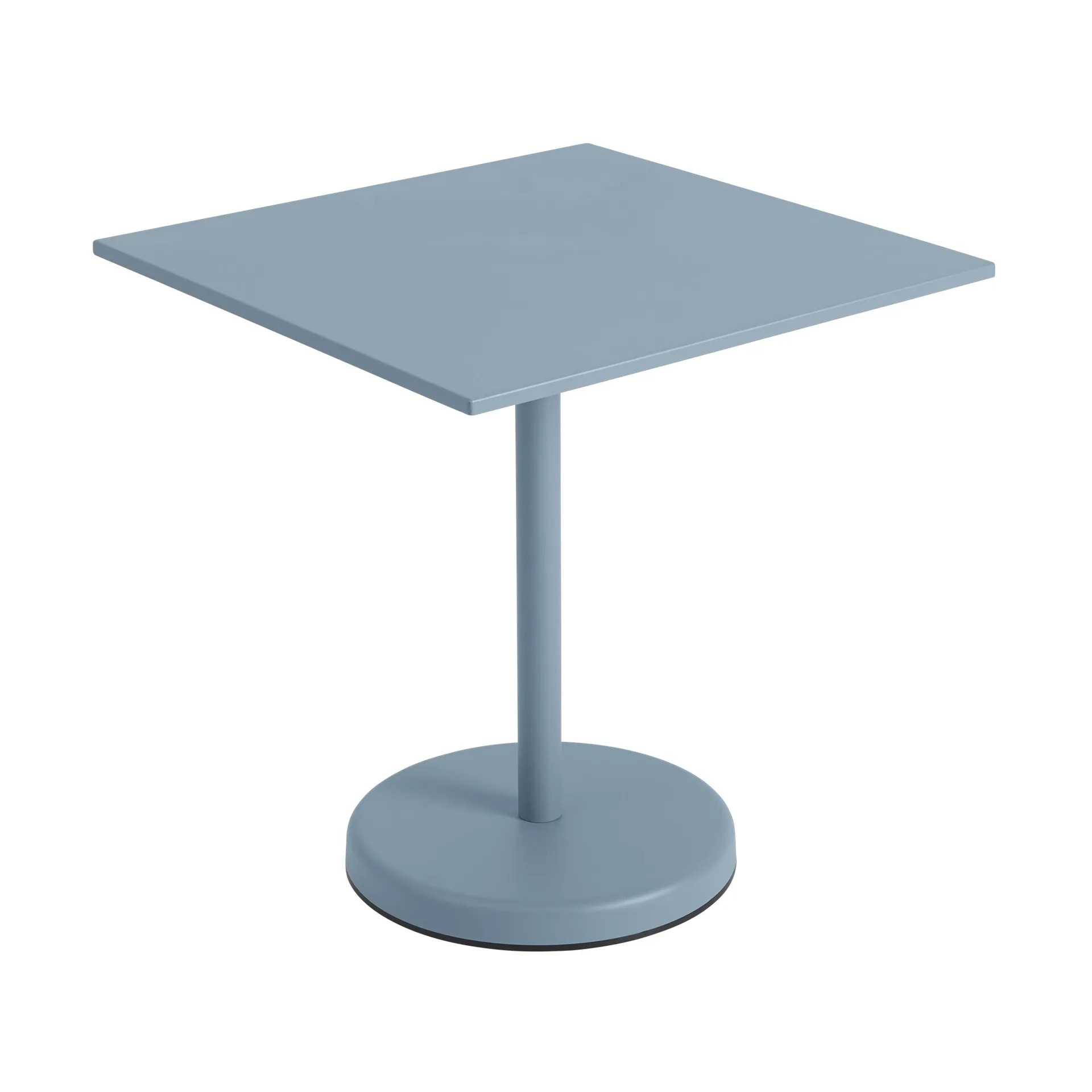 Mesa Linear steel café table V2 70x70 cm Pale blue Muuto