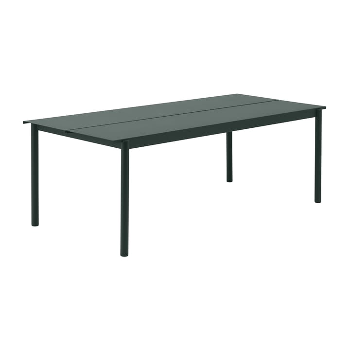 Mesa Linear steel table 220x90 cm - dark green (RAL 6012) - Muuto
