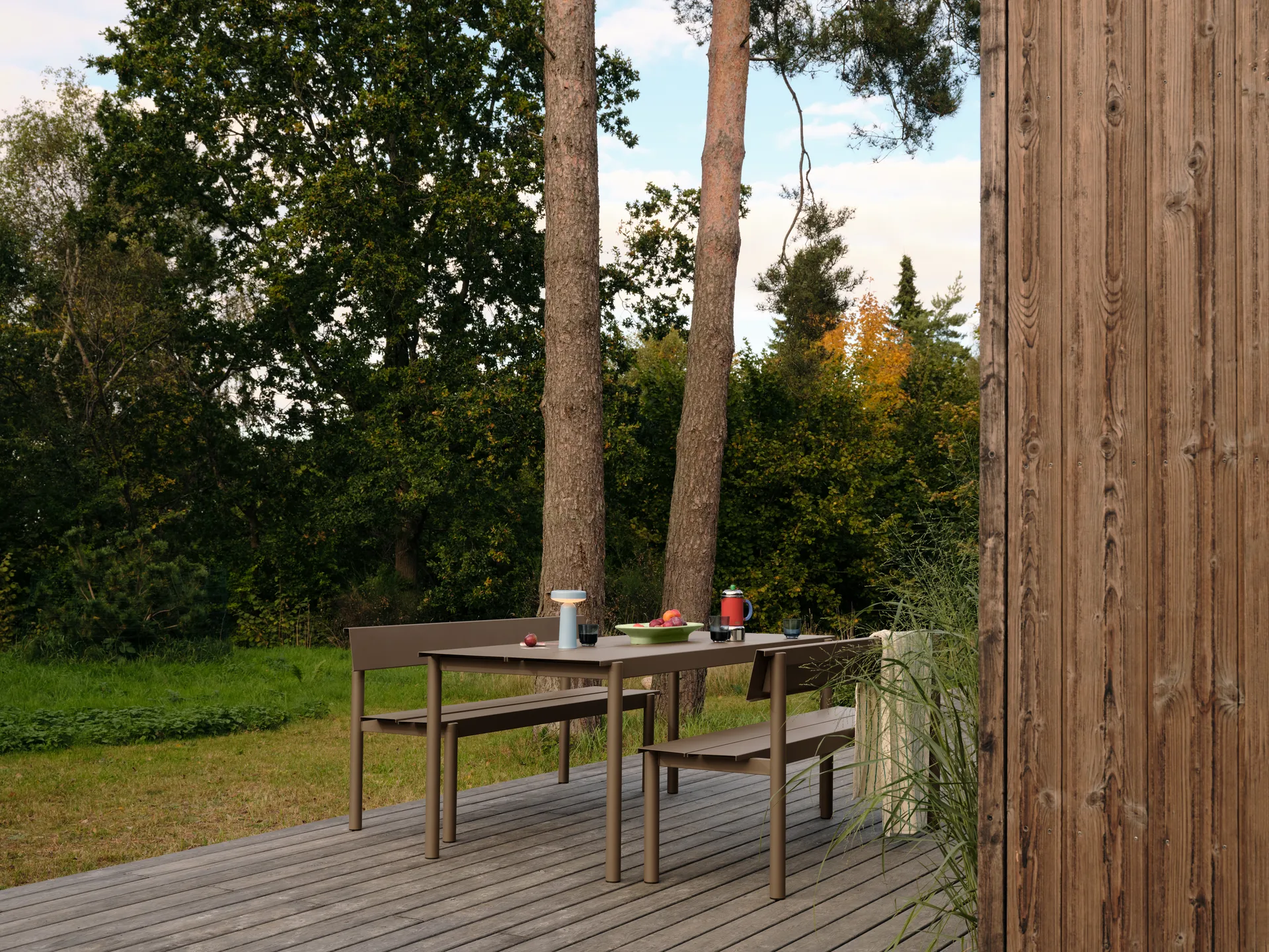 Mesa Linear Steel, Topo, 220x90 cm Muuto