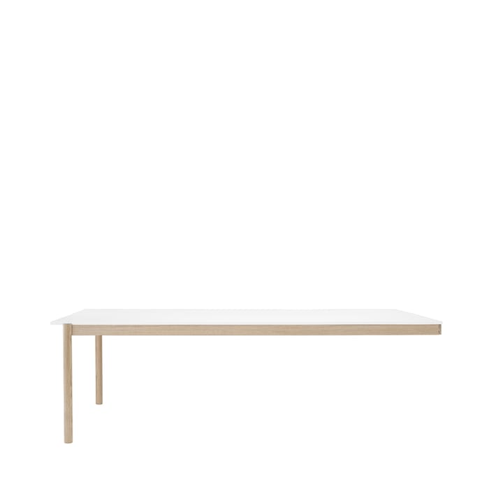 Mesa Linear System End Module - White laminate-Oak 240x142 cm - Muuto