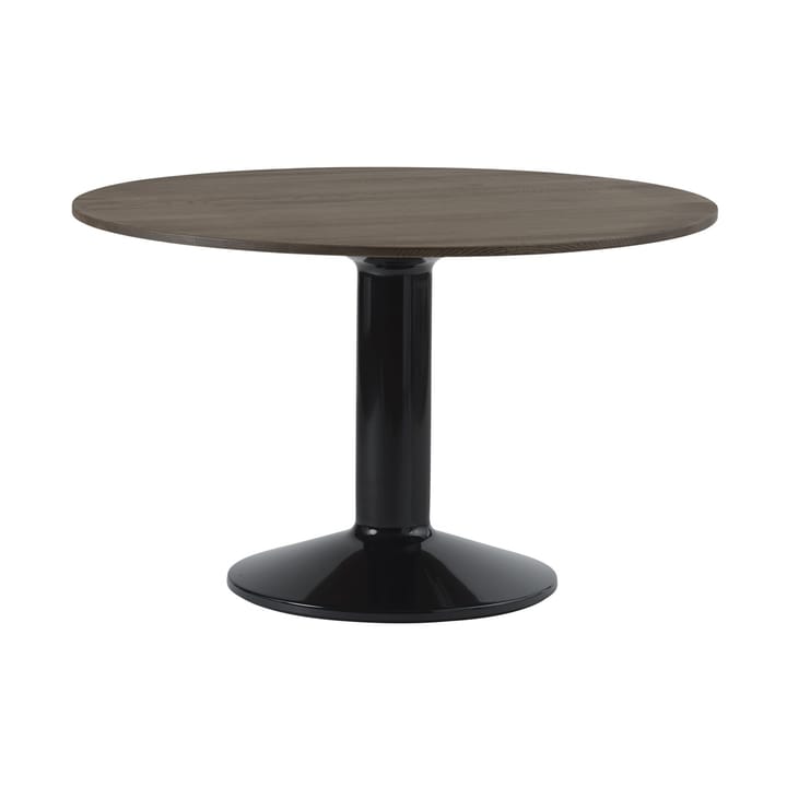 Mesa pedestal Midst Ø120 cm - Dark Oiled Oak-Black - Muuto