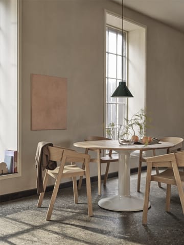 Mesa pedestal Midst Ø120 cm - Oiled Oak-Grey - Muuto