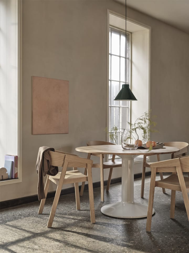 Mesa pedestal Midst Ø120 cm, Oiled Oak-Grey Muuto