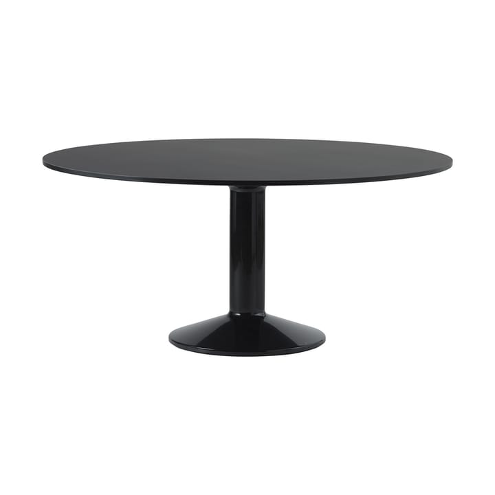 Mesa pedestal Midst Ø160 cm - Black Linoleum-Black - Muuto