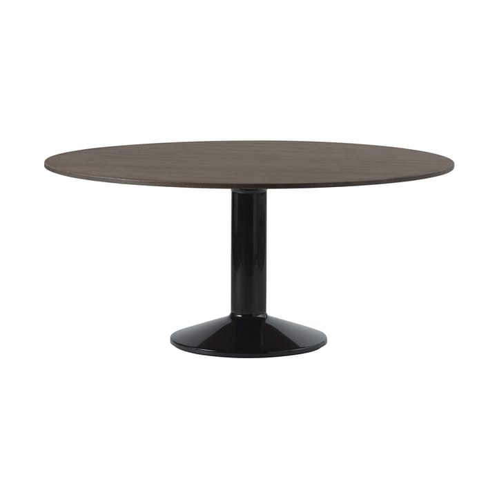 Mesa pedestal Midst Ø160 cm - Dark Oiled Oak-Black - Muuto