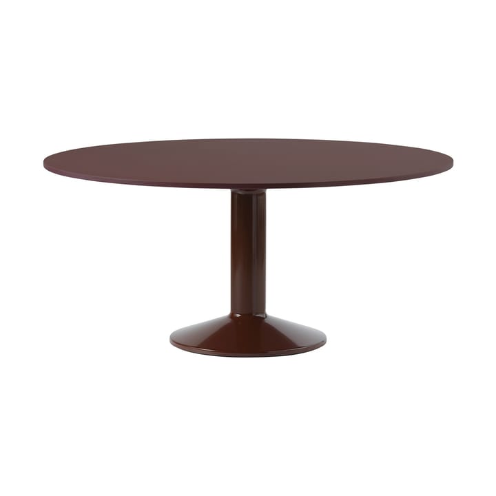 Mesa pedestal Midst Ø160 cm - Dark Red Linoleum-Dark Red - Muuto