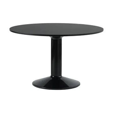 Mesa pedestal Midst - Black nanolaminate-black, Ø120 cm - Muuto