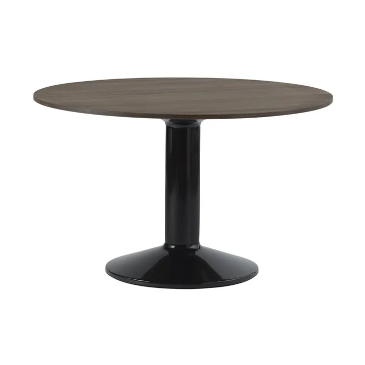 Mesa pedestal Midst - Dark oiled oak-black, Ø120 cm - Muuto