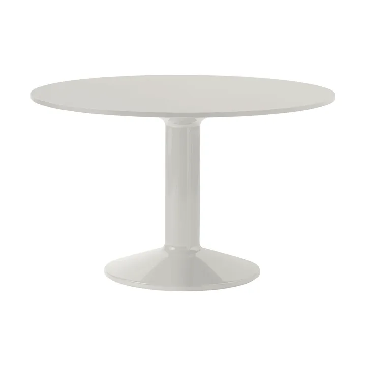 Mesa pedestal Midst - Grey linoleum-gris, Ø120 cm - Muuto
