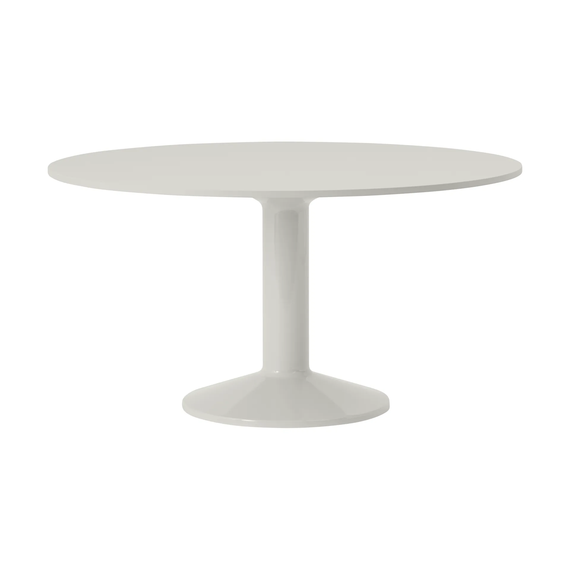 Mesa pedestal Midst, Grey linoleum-gris, Ø140 cm Muuto