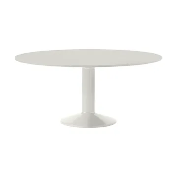 Mesa pedestal Midst - Grey linoleum-gris, Ø160 cm - Muuto