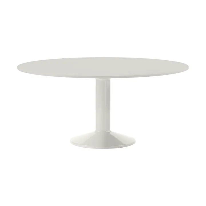 Mesa pedestal Midst - Grey linoleum-gris, Ø160 cm - Muuto