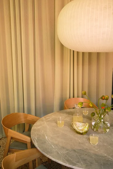 Mesa pedestal Midst - Grey marble-grey, Ø140 cm - Muuto