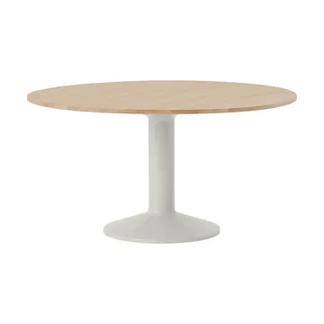 Mesa pedestal Midst - Roble aceitado-gris, Ø140 cm - Muuto