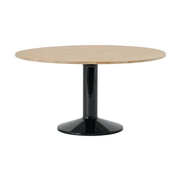 Mesa pedestal Midst - Roble aceitado-negro, Ø140 cm - Muuto