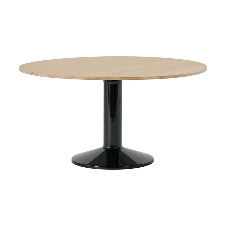 Mesa pedestal Midst - Roble aceitado-negro, Ø140 cm - Muuto