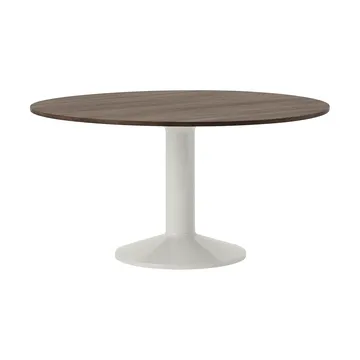 Mesa pedestal Midst - Roble aceitado oscuro-gris, Ø140 cm - Muuto