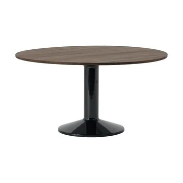 Mesa pedestal Midst - Roble aceitado oscuro-negro, Ø140 cm - Muuto